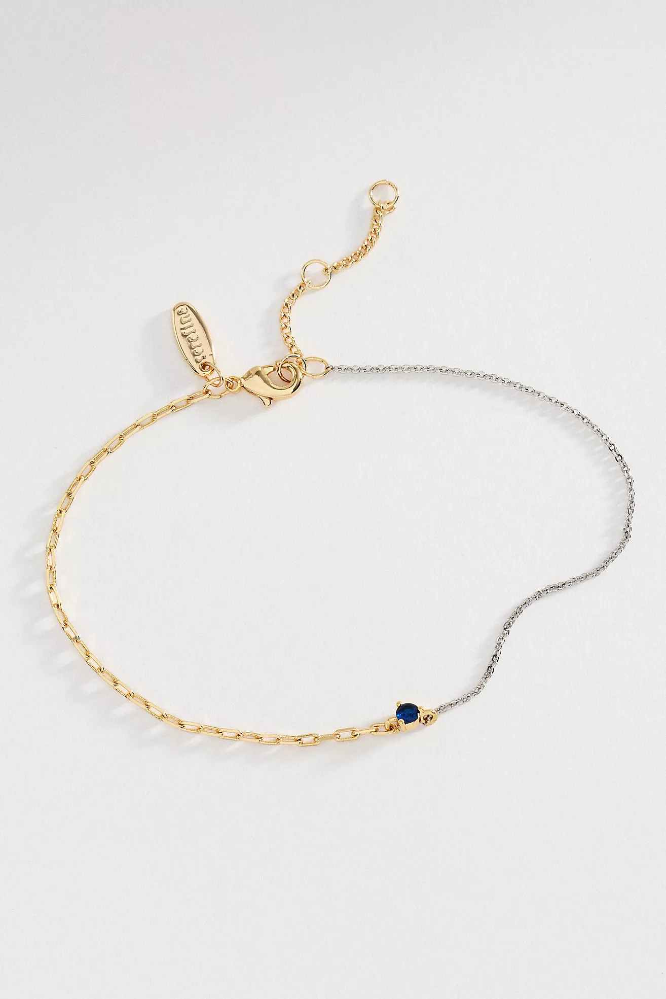 Mixed Metal Stone Bracelet | Anthropologie (US)