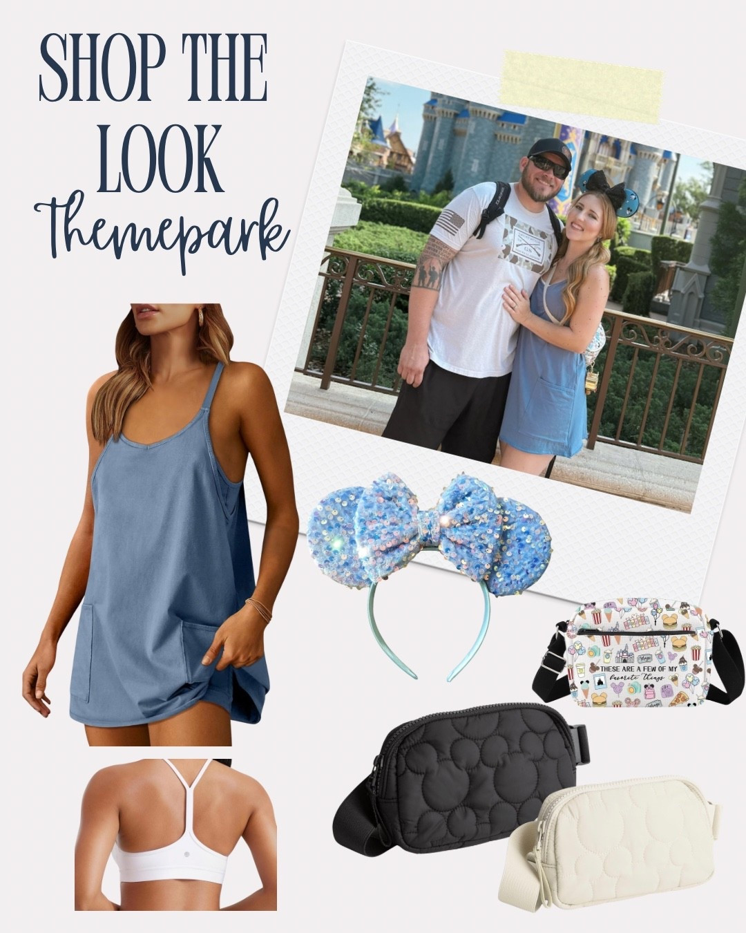 My go-to Disney park dress! They are my oh so comfy, cute, and practical. The dress has shorts underneath which is great for walking around in the heat all day and it’s  perfect for long park days, travel, and vacation memories.✨

#disneyoutfit #disneyootd #disneyparksoutfit #magickingdom #parkoutfit #amazon

#LTKootd #LTKActive
