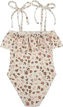 Zando Girls One Piece Bathing Suits Toddler Kids Swimsuits Mermaid Beach Swimwear for Baby Girl 2... | Amazon (US)