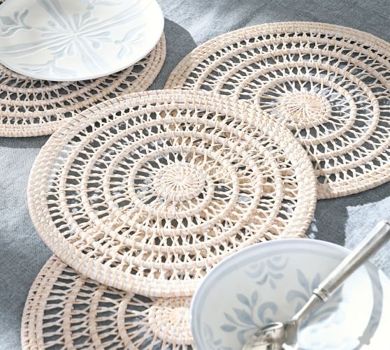 Miramar Handwoven Rattan Charger Plate | Pottery Barn (US)