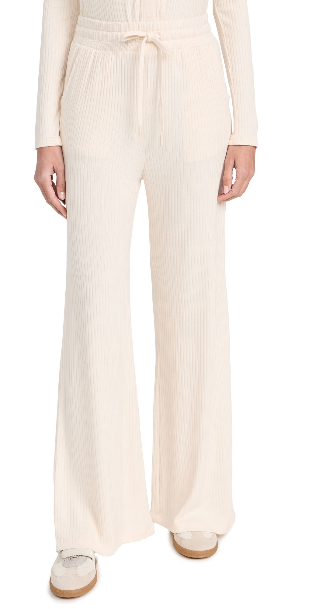 Beyond Yoga Well Traveled Wide Leg Pants Ivory M | Shopbop
