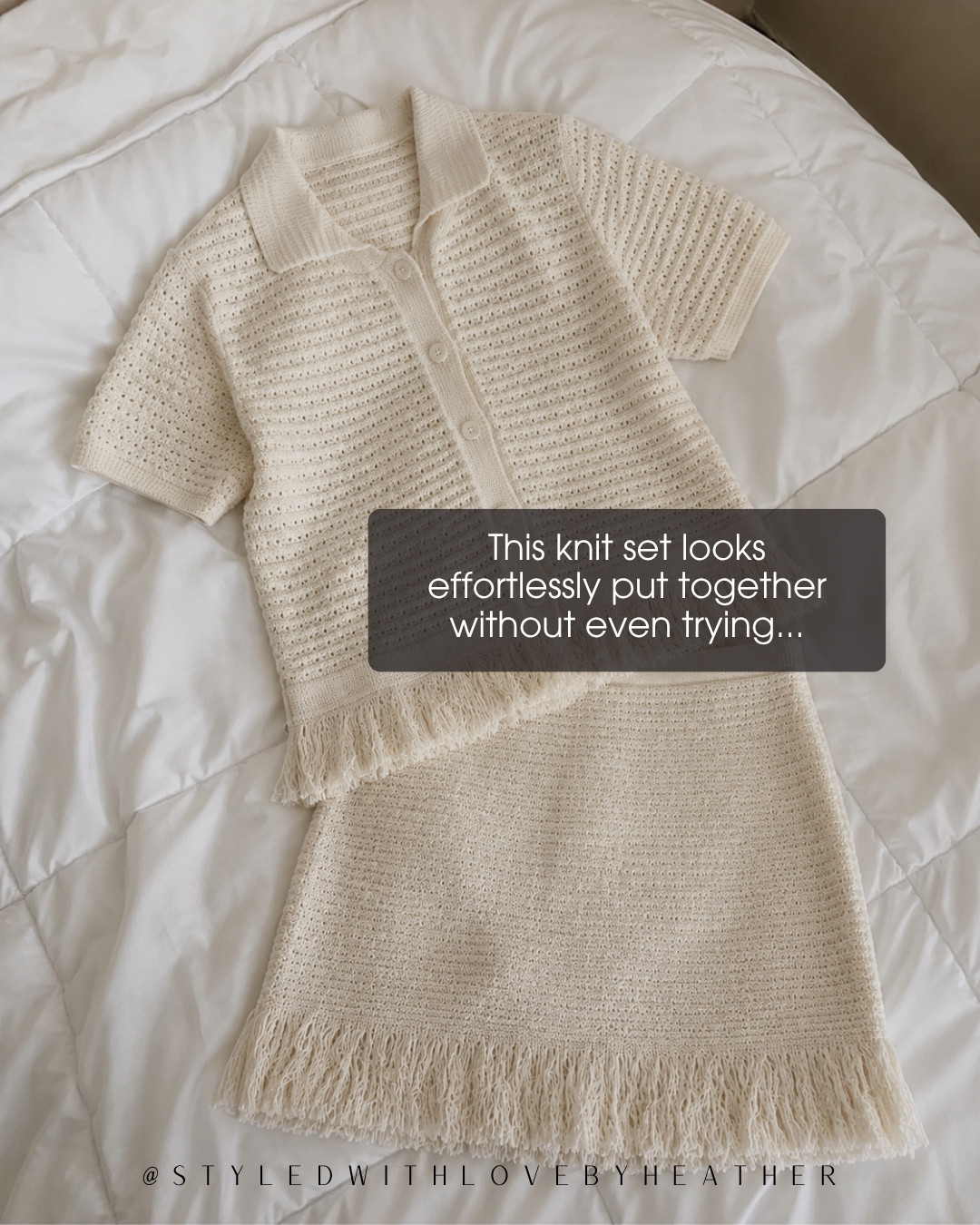 An effortless matching set is always a good idea. This knit set looks polished, feels comfortable, and makes getting dressed so much easier. Shop the full set through my LTK or Amazon storefront! 

 #LTKootd #LTKstorytime #LTKPetite