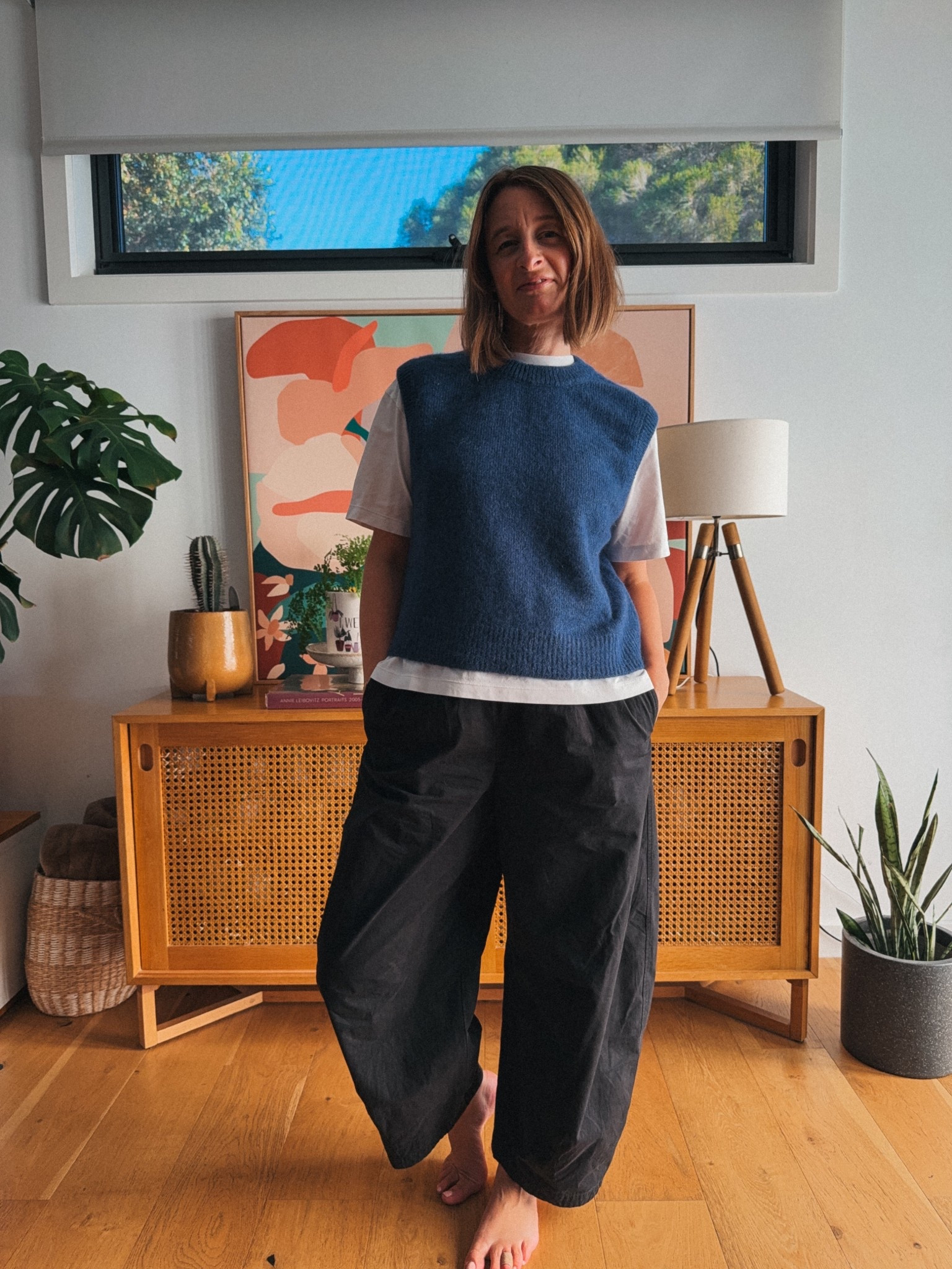 Vest - Sezane. Sized up to a medium 
Tee - Uniqlo. Sized up to a medium 
Pants - Assembly Label. Wearing my usual size 8 

#LTKnewzealand #LTKaustralia #LTKspring