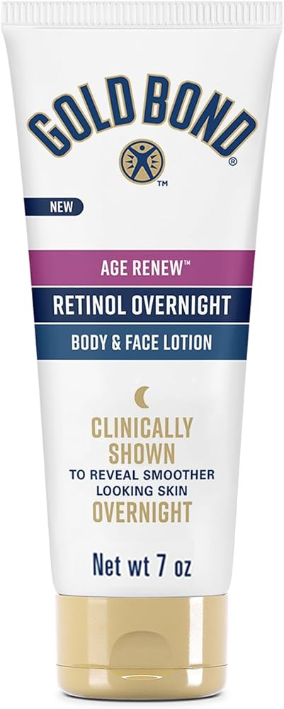 Gold Bond Age Renew Retinol Overnight Body & Face Lotion, Retinol Face and Body Lotion with Pepti... | Amazon (US)