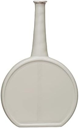 Bloomingville Terracotta Reactive Glaze Finish Vase, Matte White | Amazon (US)