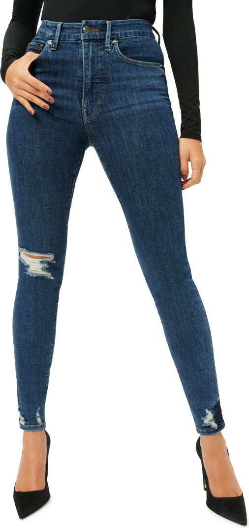 Good Waist Distressed Ankle Skinny Jeans | Nordstrom