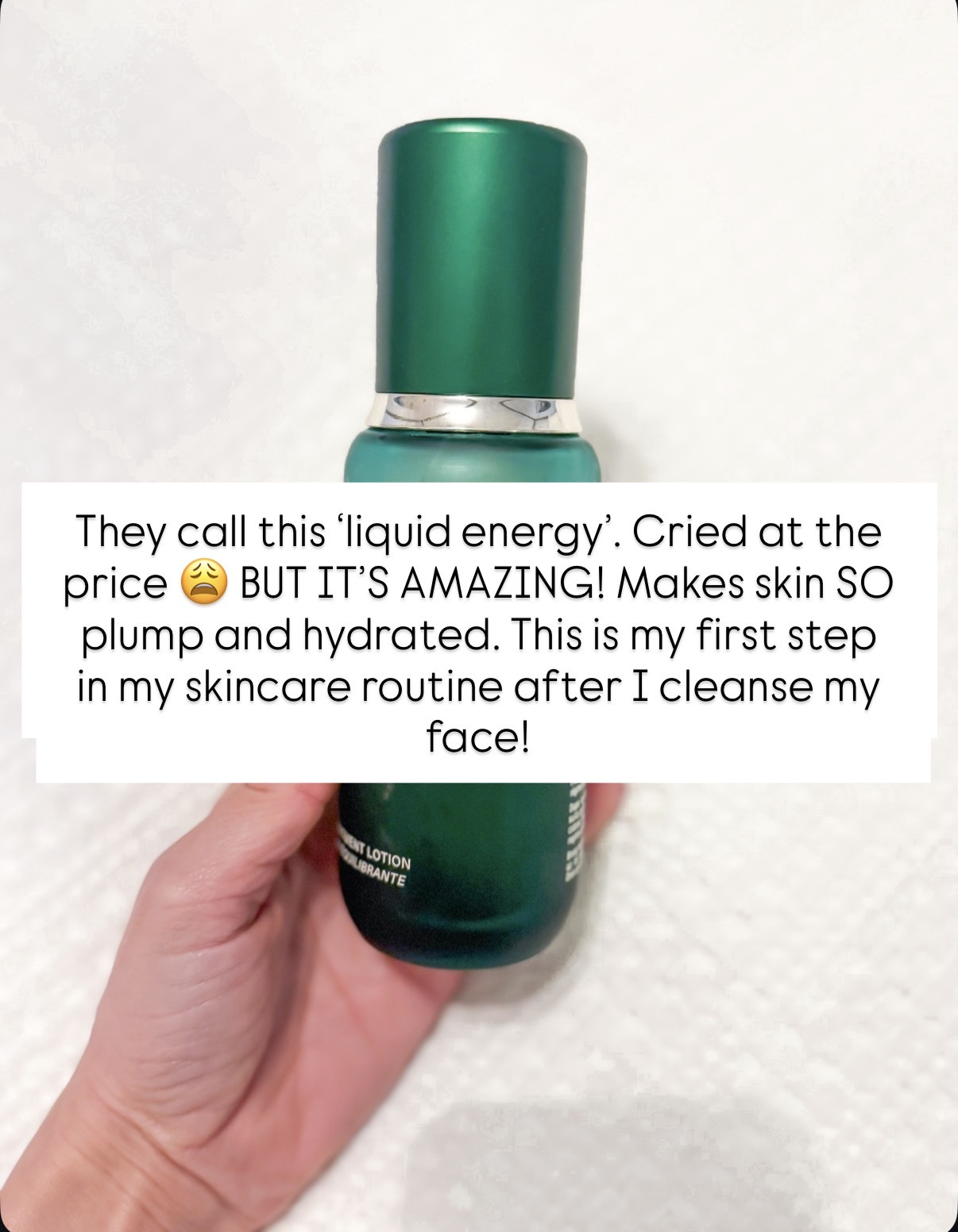 La Mer treatment lotion. This is the first step in my skin care routine after I wash my face. They call this ‘liquid energy' and it gives you all day hydration and makes your skin look so plump and youthful! 

#LTKmorningroutine #LTKBaby #LTKselfcare