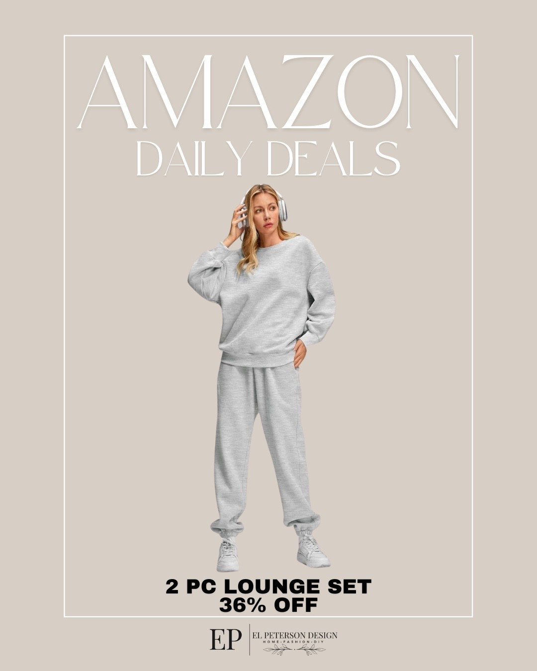 Amazon daily deals
2 pc lounge set 

#LTKFindsUnder50 #LTKSaleAlert
