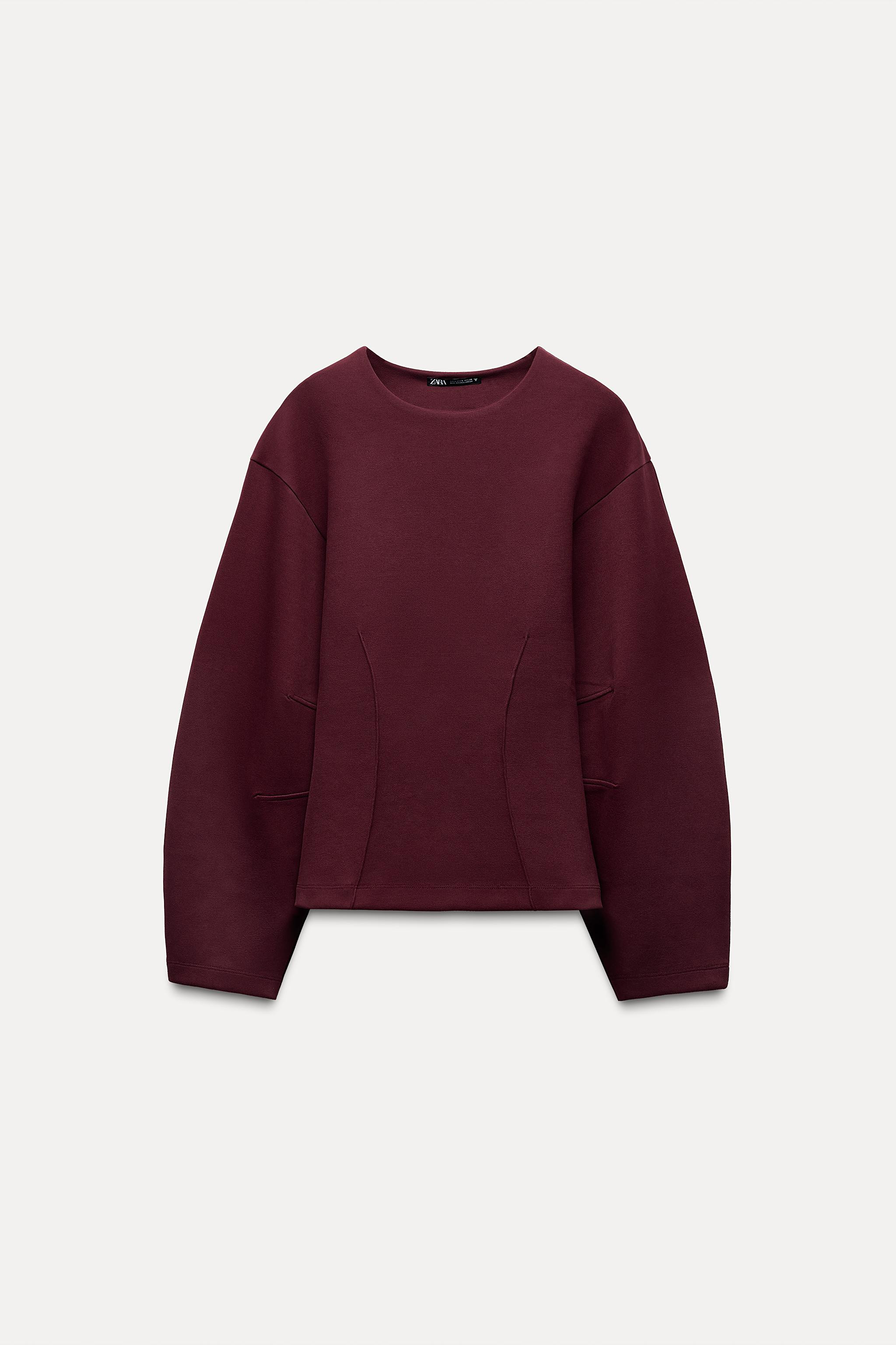 FITTED INTERLOCK SWEATSHIRT | Zara US