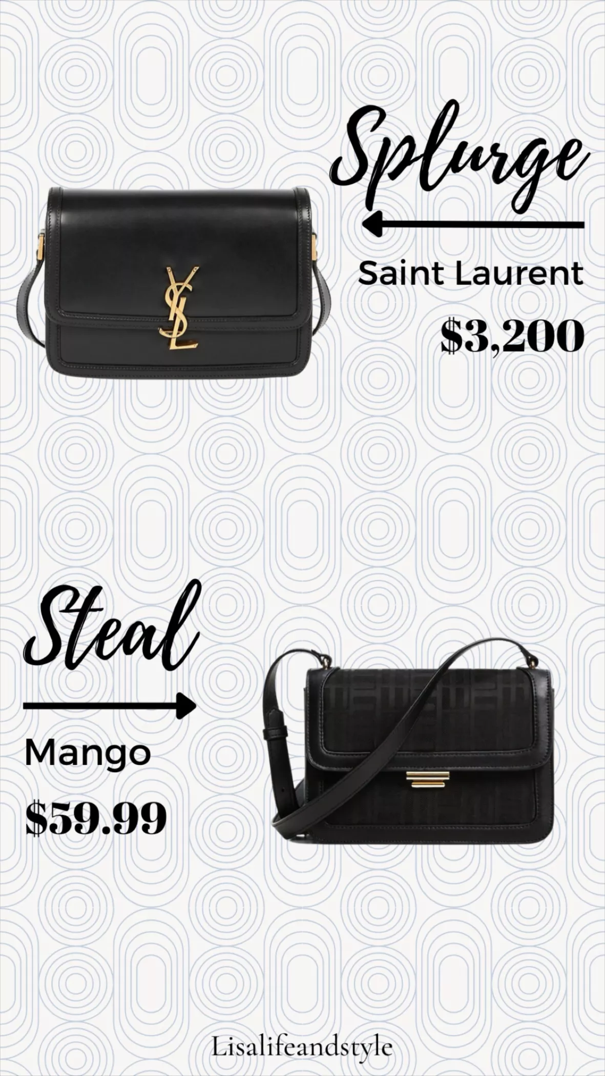 Solferino YSL-plaque leather … curated on LTK