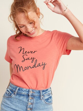 EveryWear Graphic Slub-Knit Tee for Women | Old Navy (US)