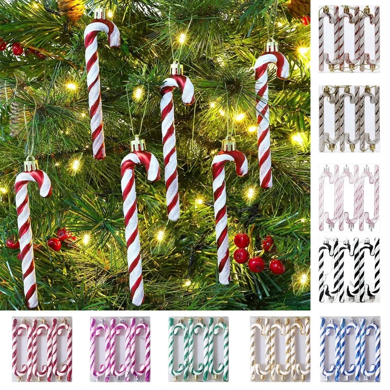 Hwkond Christmas Indoor Decor 6Pcs Christmas Ball Ornaments Xmas Tree Decorations Red Finial Orna... | Walmart (US)