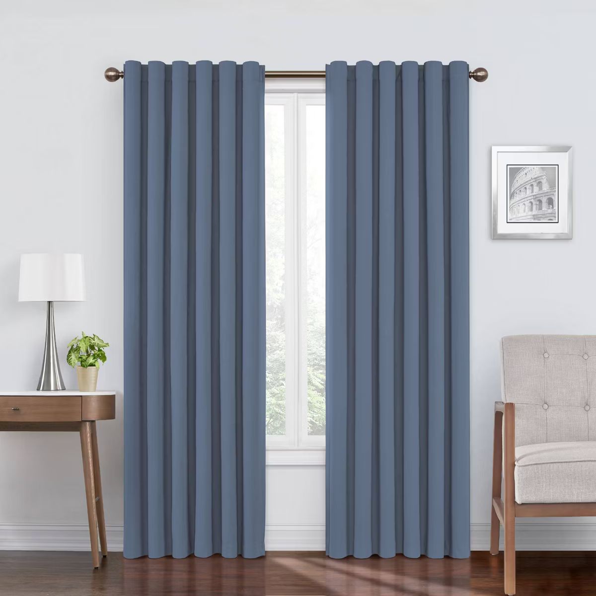 Bradley Velvet Absolute Zero Total Blackout Window Panel - Eclipse | Target