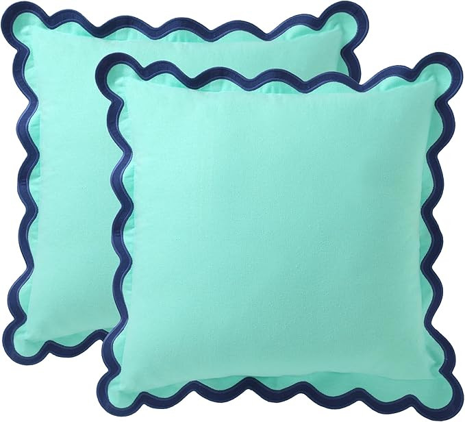 Folkulture Throw Pillow Covers for Couch, 18x18 Decorative Couch Pillows for Living Room, 100% Co... | Amazon (US)