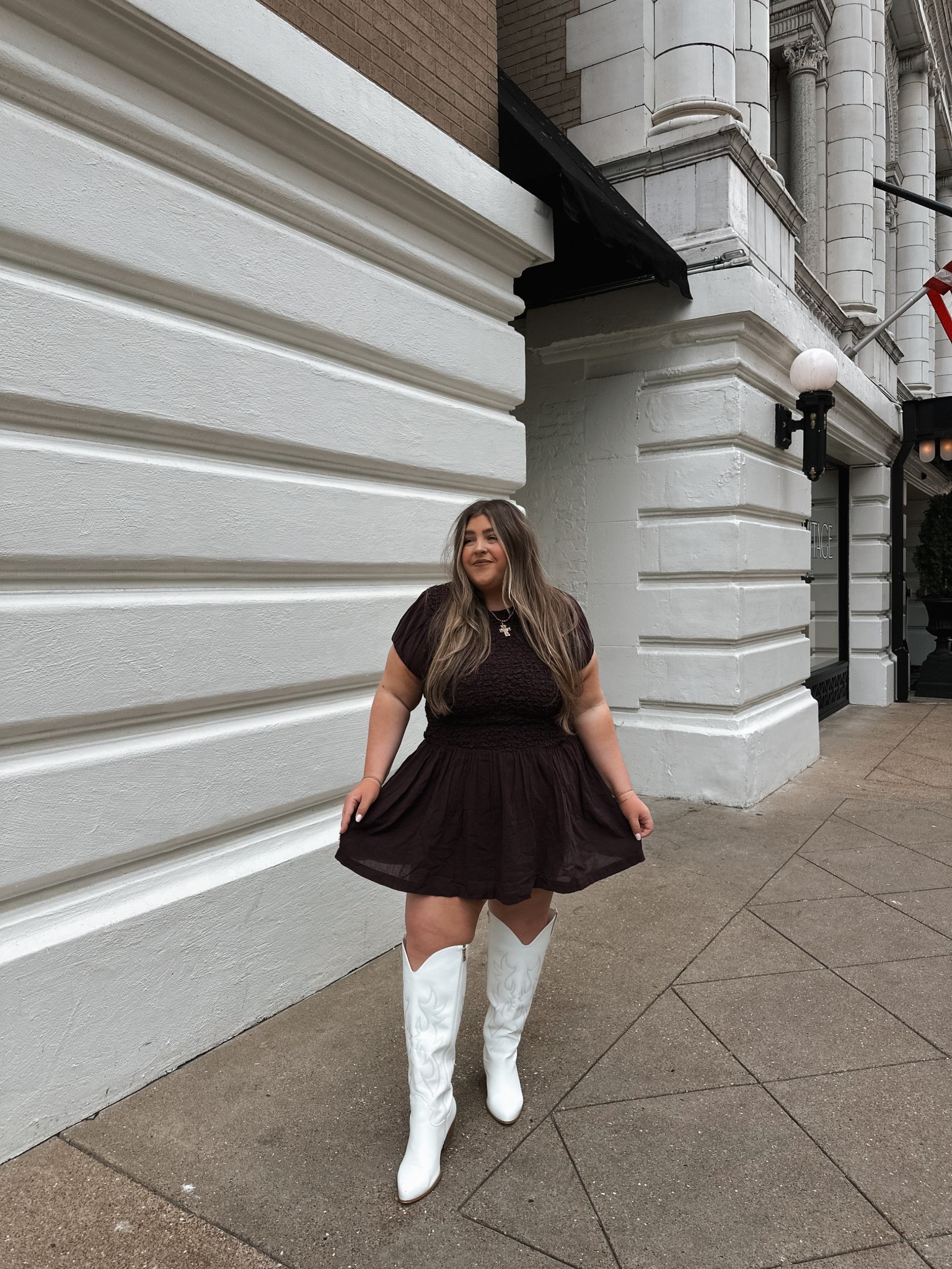 wearing the xl in dress & 9 in boots!!

#LTKootd #LTKMidsize