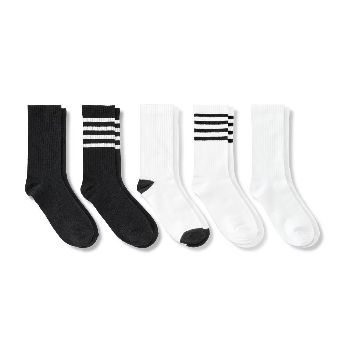 Women's Ribbed 5pk Crew Socks - Dealworthy™ 4-10 | Target