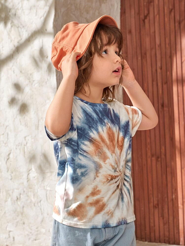 SHEIN Toddler Boys Tie Dye Tee | SHEIN
