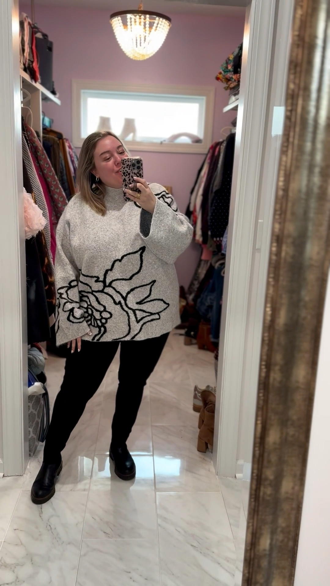 The way I’m OBSESSED with this new outfit from my boutique!! Message me for sweater details - I’m linking up the rest of the look for you 🫶🏼

#LTKootd #LTKPlusSize