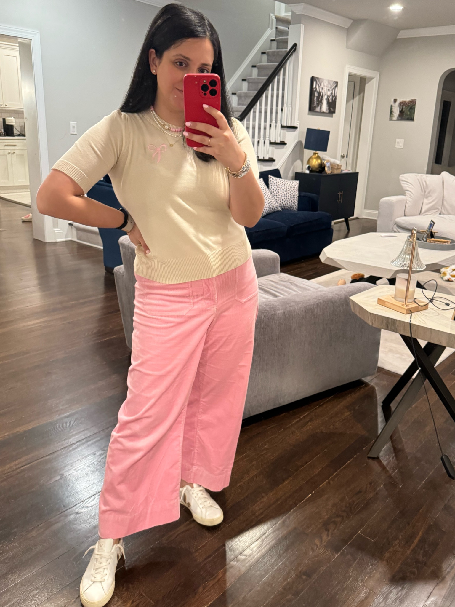 Cute February fit! My sweater is only $10! 

#LTKSeasonal #LTKworkwear #LTKfindsunder50