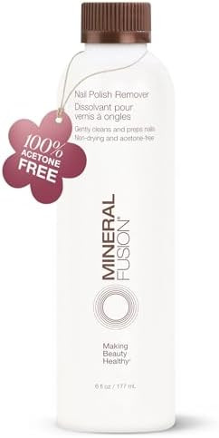 Mineral Fusion Nail Polish Remover - Acetone-Free Nail Care with Natural Solvents - Non Drying Li... | Amazon (US)