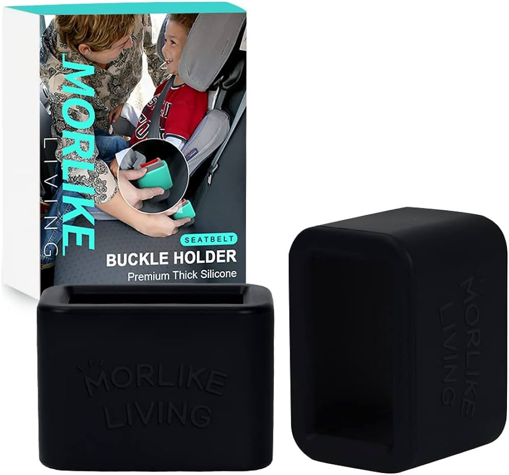 Morlike Silicone Belt Buckle Holder (Black, 2 Pack) | Amazon (US)