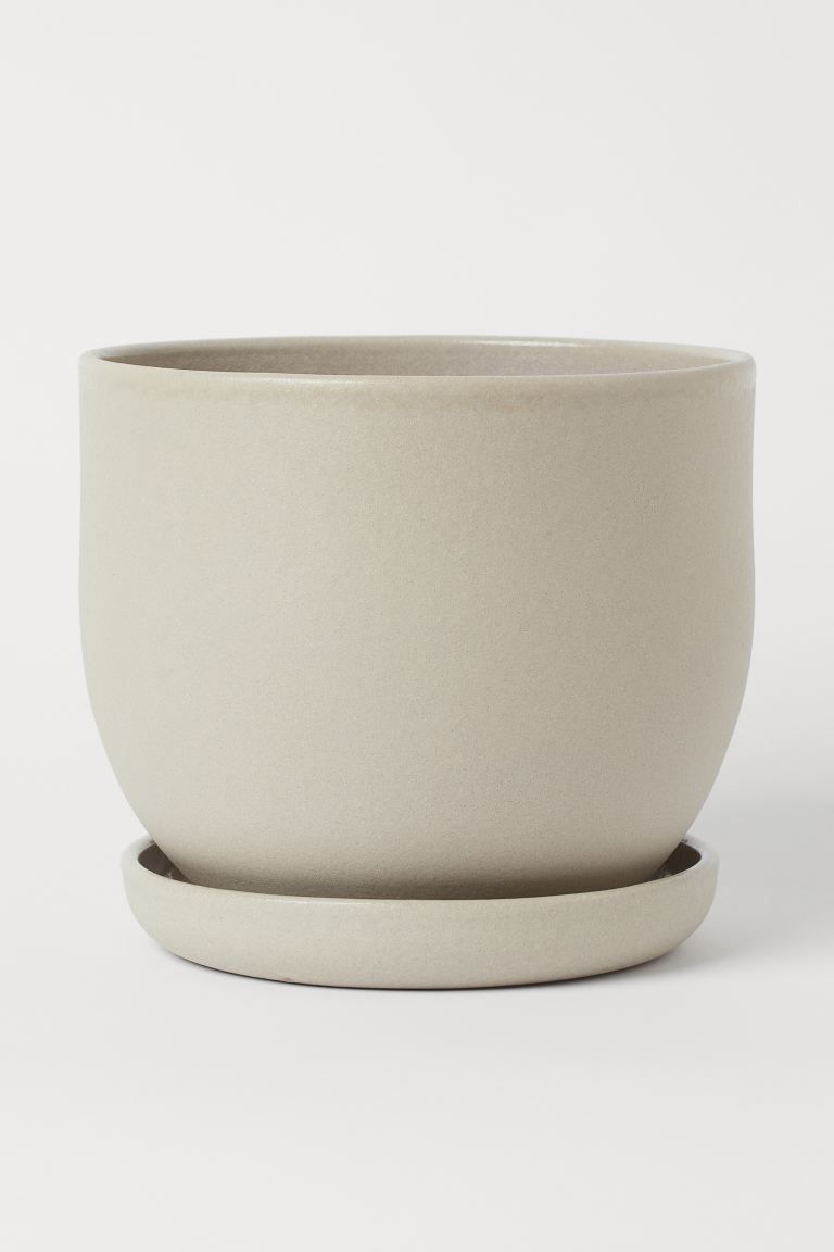 Large Plant Pot and Saucer | H&M (US + CA)