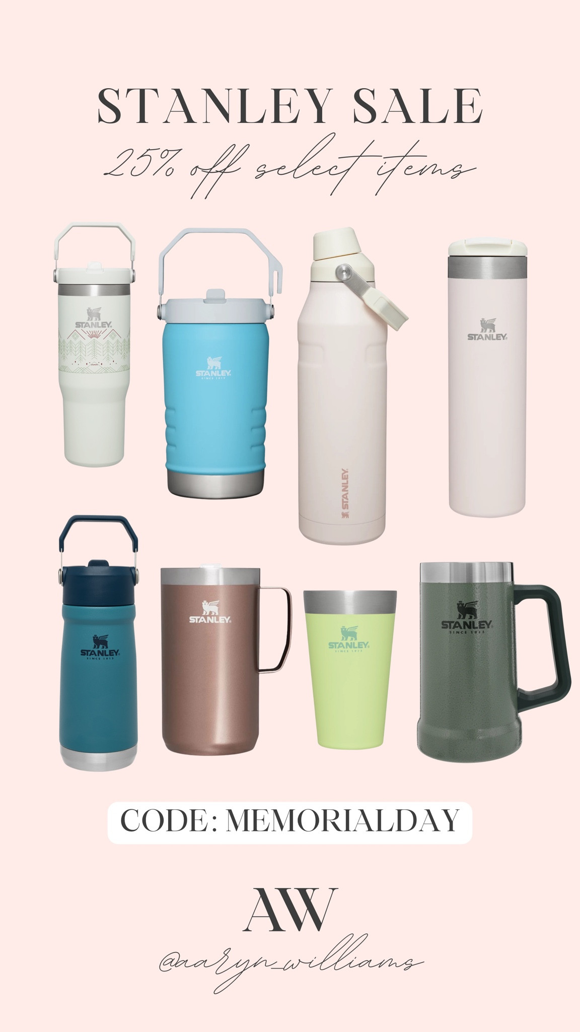 Father’s Day gift idea: 25% off select items at Stanley! Perfect for summer adventures 🍃☀️

Stanley tumbler, Memorial Day sale, travel essentials, camping 

#LTKsalealert #LTKGiftGuide #LTKActive