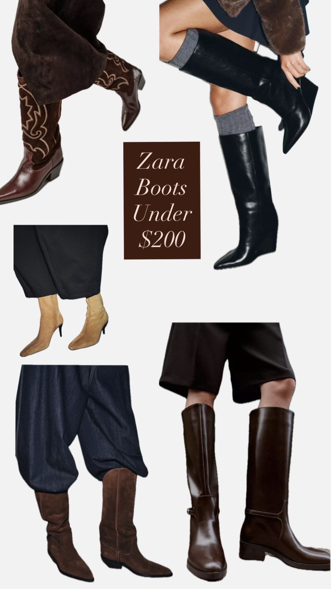 Zara taking inspiration from major collections for their boots this season — daily edit cover from Found by Em