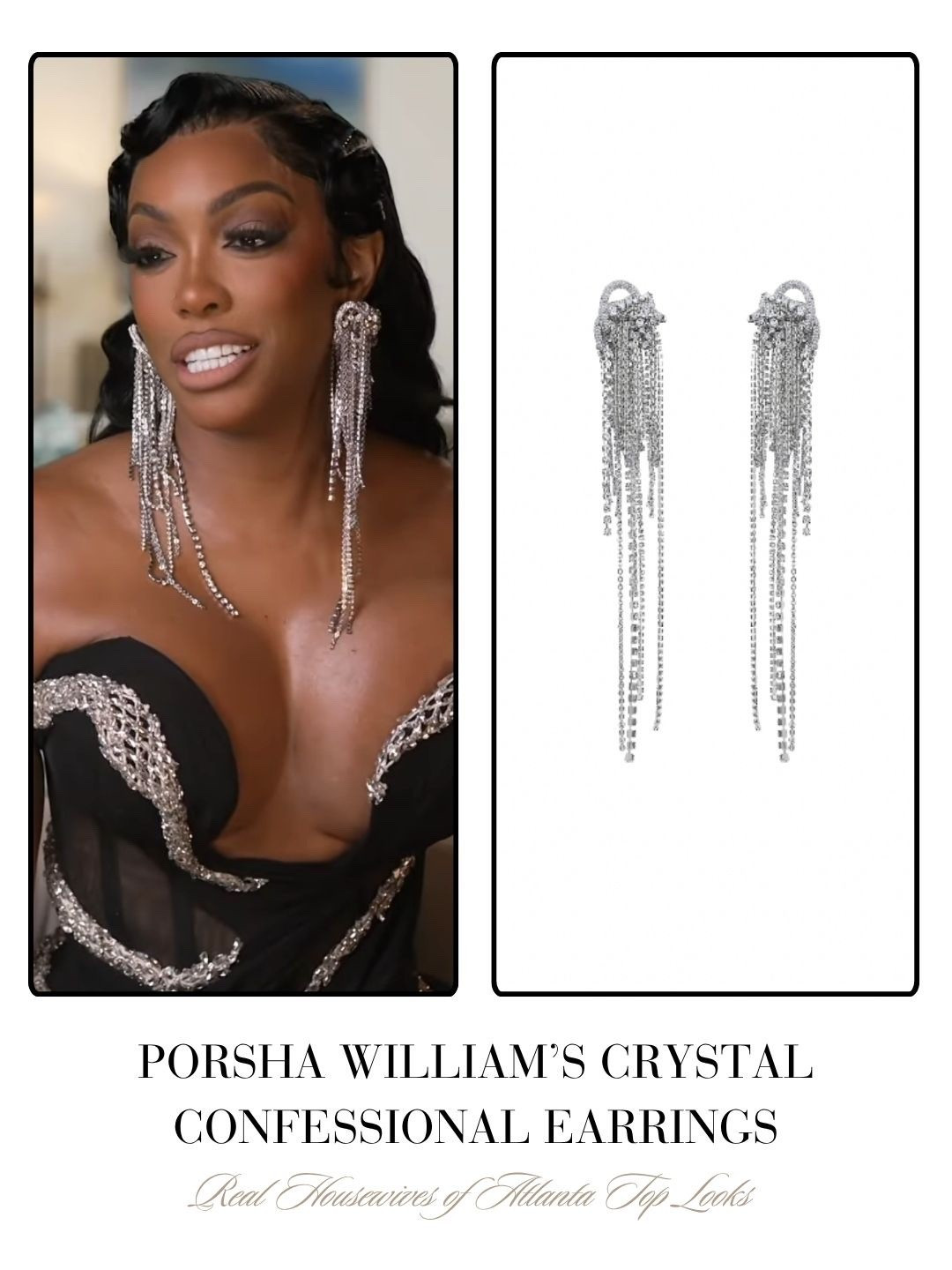 Porsha William’s Crystal Confessional Earrings