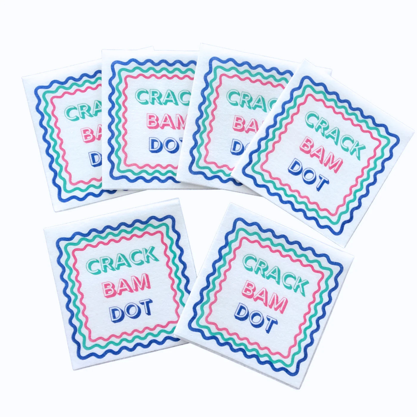 Mahjong Cocktail Napkins - 50-Pack | 5'' x 5'' | Refinery