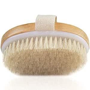 Dry Brushing Body Brush, Angel Kiss Natural Bristle Exfoliating Body Skin Dry Brush for Lymphatic... | Amazon (US)
