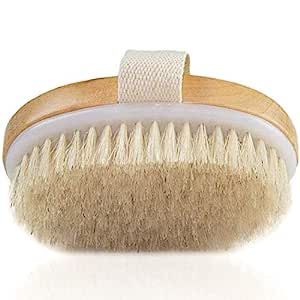 Dry Brushing Body Brush, Angel Kiss Natural Bristle Exfoliating Body Skin Dry Brush for Lymphatic... | Amazon (US)