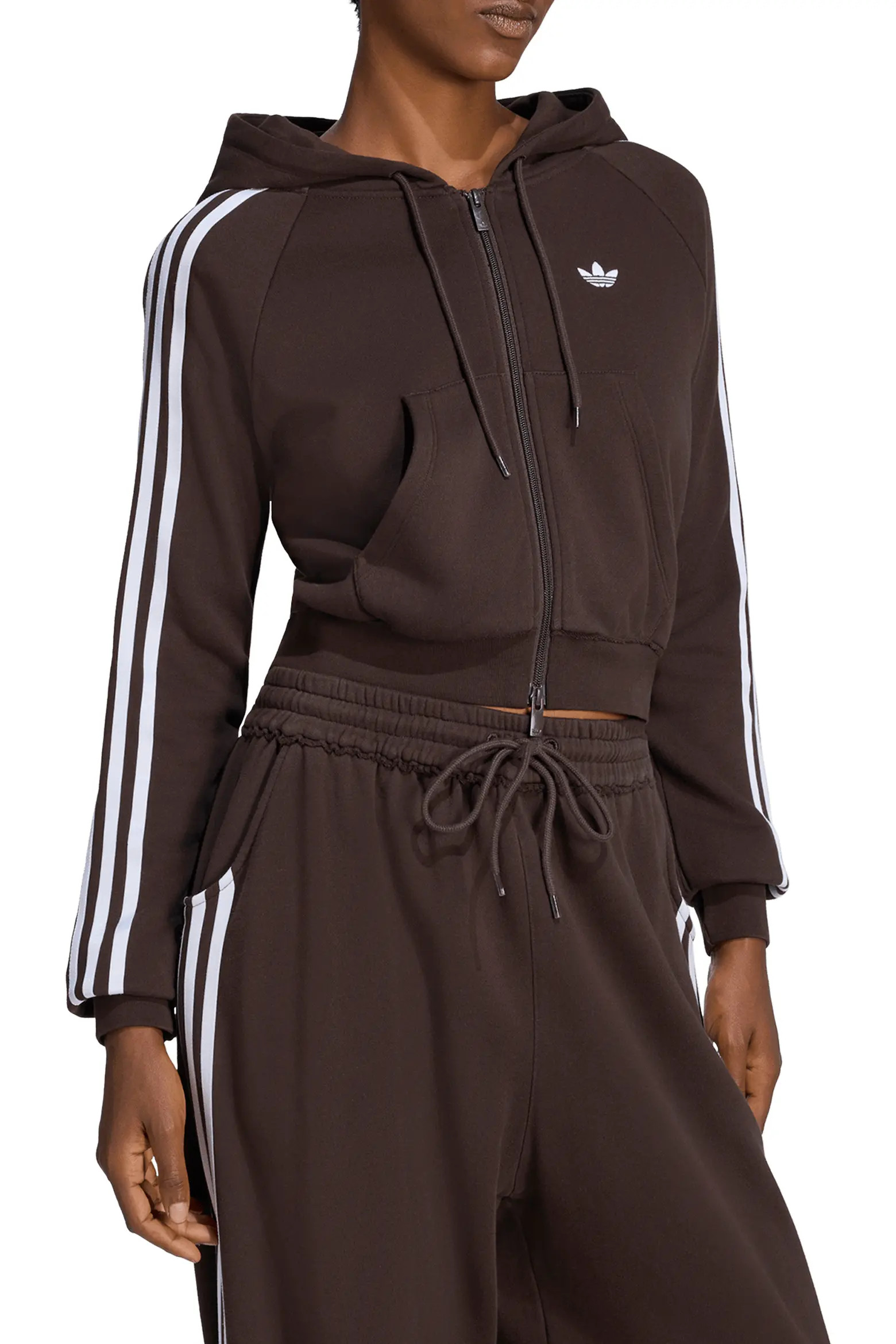adidas Originals GFX Zip Crop Track Jacket (Women) | Nordstrom | Nordstrom
