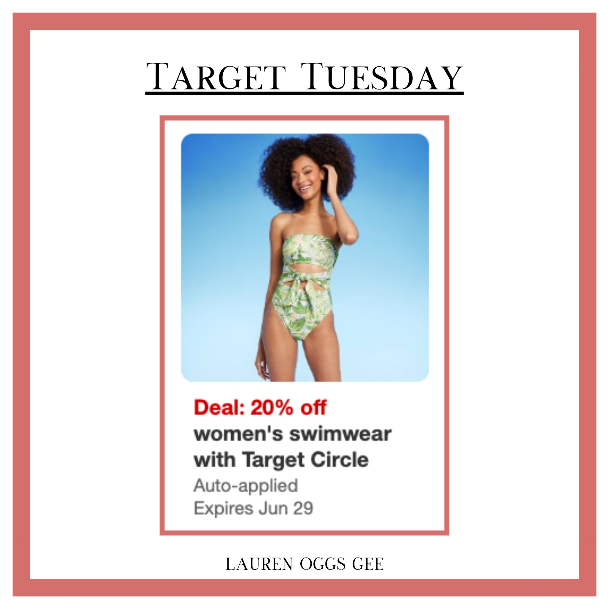Hey lovely ladies! 💖 It’s time to dive into some fabulous swimwear finds from Target, and guess what? They’re all 20% off with your Target Circle account! 

I've picked out three stunning one-piece swimsuits from four amazing brands: Kona Sol, Shade & Shore, Aqua Green, and Wild Fable. Each suit is designed to make you feel confident and stylish, whether you’re lounging by the pool or hitting the beach. 🏖️

✨ Kona Sol: Perfect for classic, chic vibes. 
✨ Shade & Shore: Ideal for a supportive and flattering fit. 
✨ Aqua Green: Embrace vibrant colors and fun patterns. 
✨ Wild Fable: Rock bold and trendy styles.

Don’t miss out on this fantastic deal – head over to Target and treat yourself to a new swimsuit (or two)! 

Which one is your favorite? Let me know in the comments below! 💬👇

#TargetTuesday #TargetFinds #SwimwearSale #OnePieceSwimsuit #TargetStyle #FashionOver50 #AffordableFashion #SwimwearGoals #OOTD #StyleInspiration #WardrobeEssentials #DiscountDelight #getyourcolonoscopy #grateful #colonoscopyawareness #outfitinspo #styletips #style #fashionlifestyle

#LTKSummerSales #LTKSaleAlert #LTKStyleTip