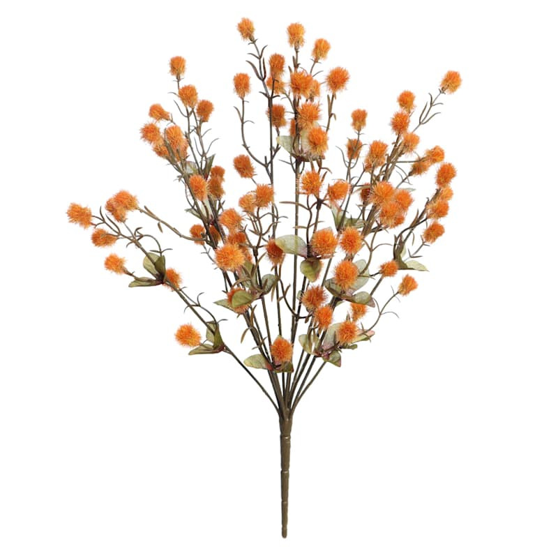 Orange Pom Pom Stem, 21" | At Home
