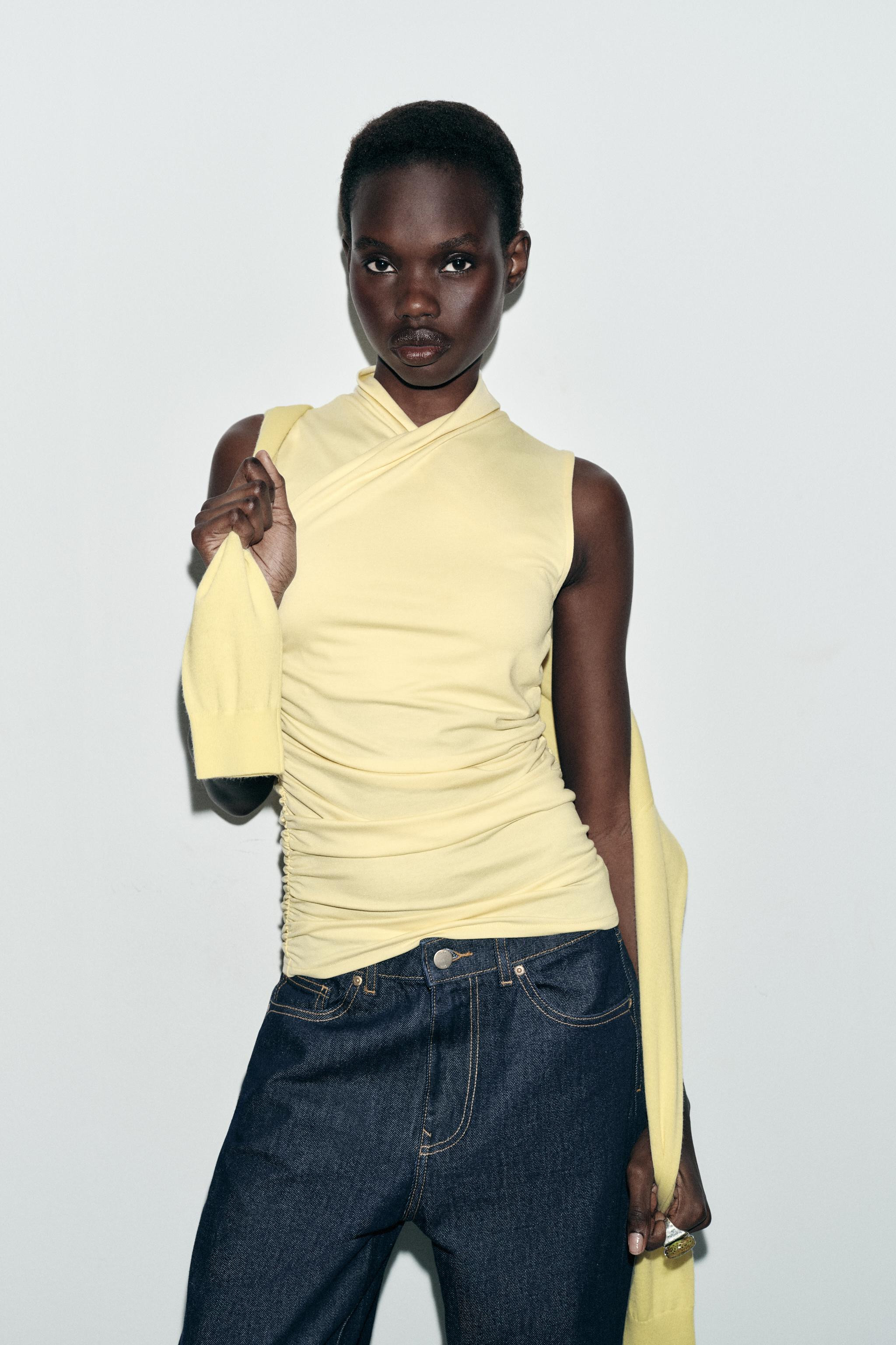 DRAPED RUCHED TOP | Zara US