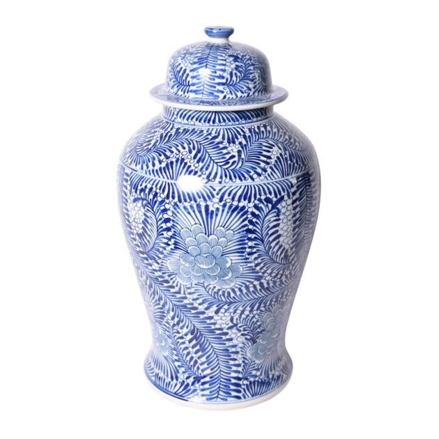Floral Vine Temple Jar | Cailini Coastal