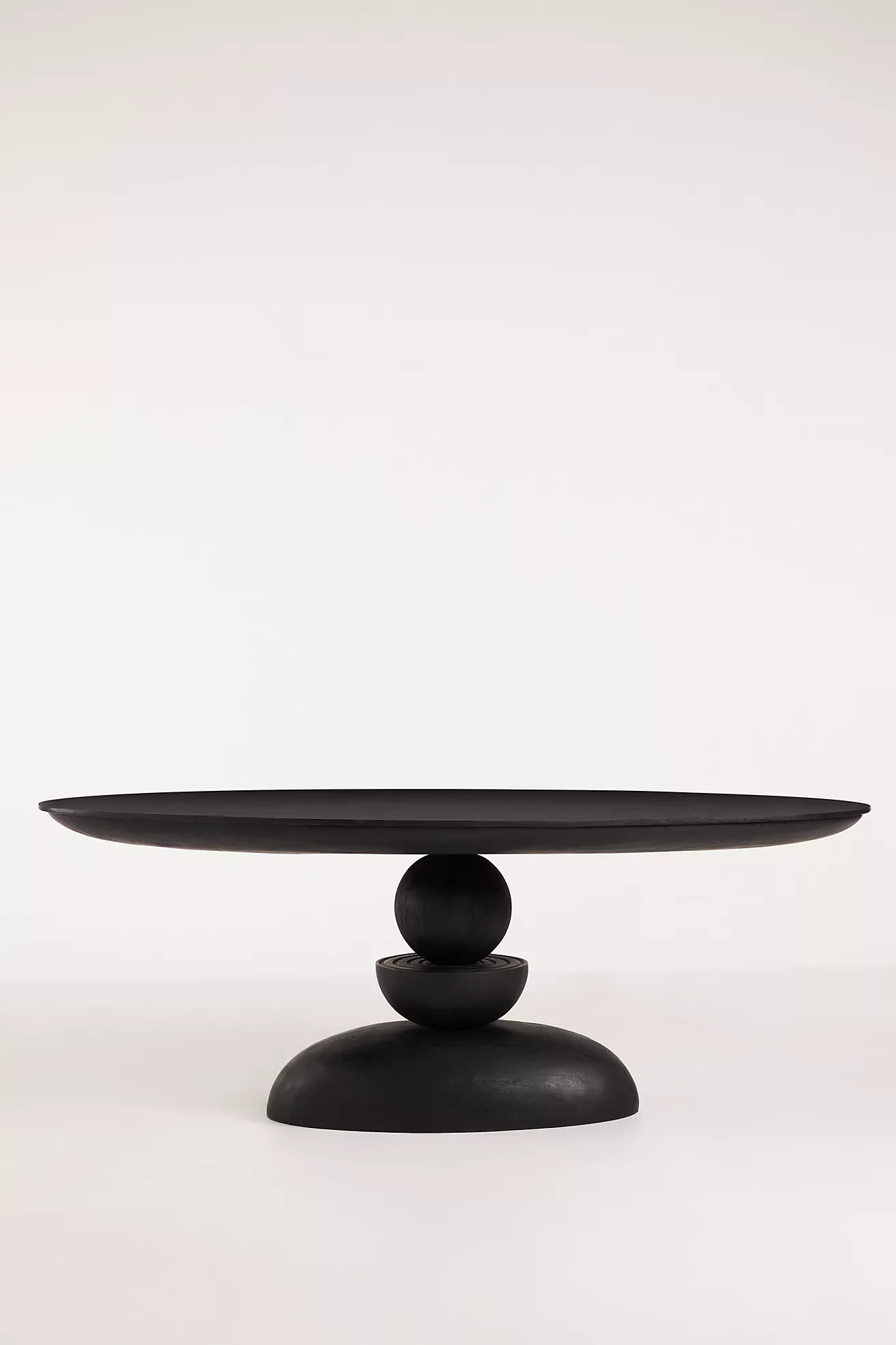 Sonali Oval 78" Pedestal Wood Dining Table | Anthropologie (US)