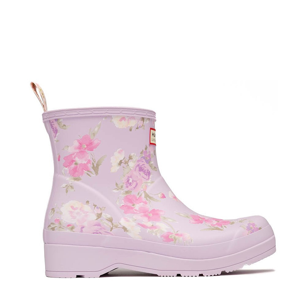 Womens Hunter x LoveShackFancy Play™ Short Rain Boot - Happy Thoughts | Journeys
