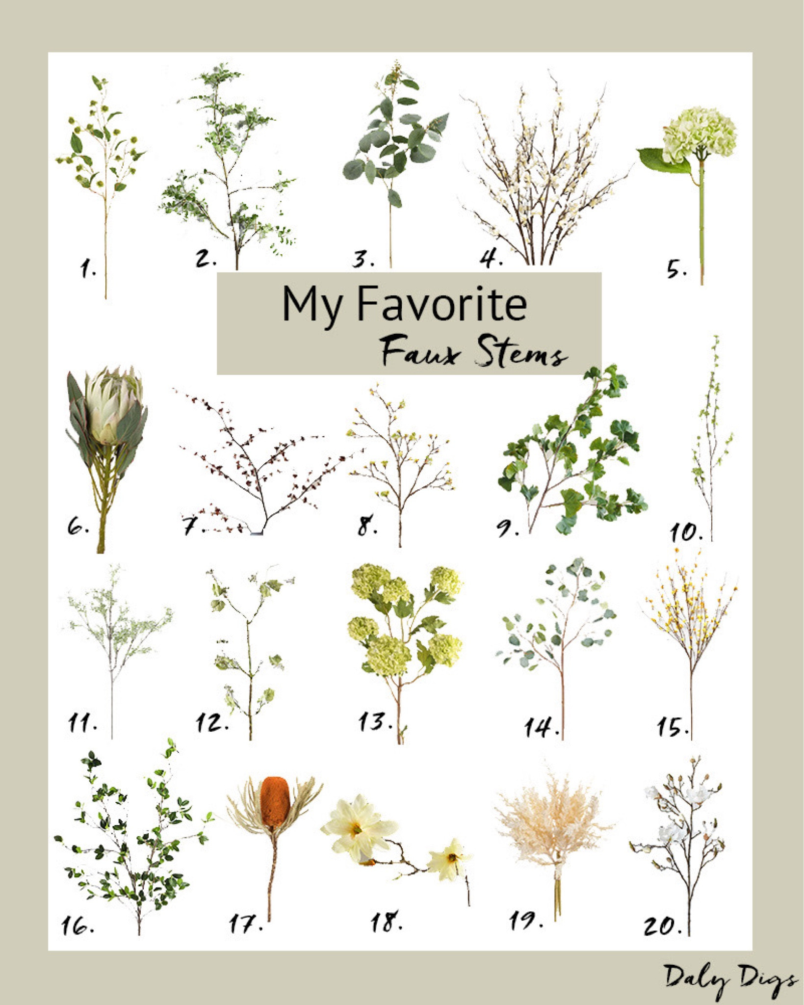 The best faux stems and flowers. 

#LTKhome