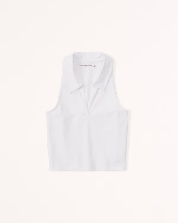 Women's Essential Polo Tank | Women's Tops | Abercrombie.com | Abercrombie & Fitch (US)