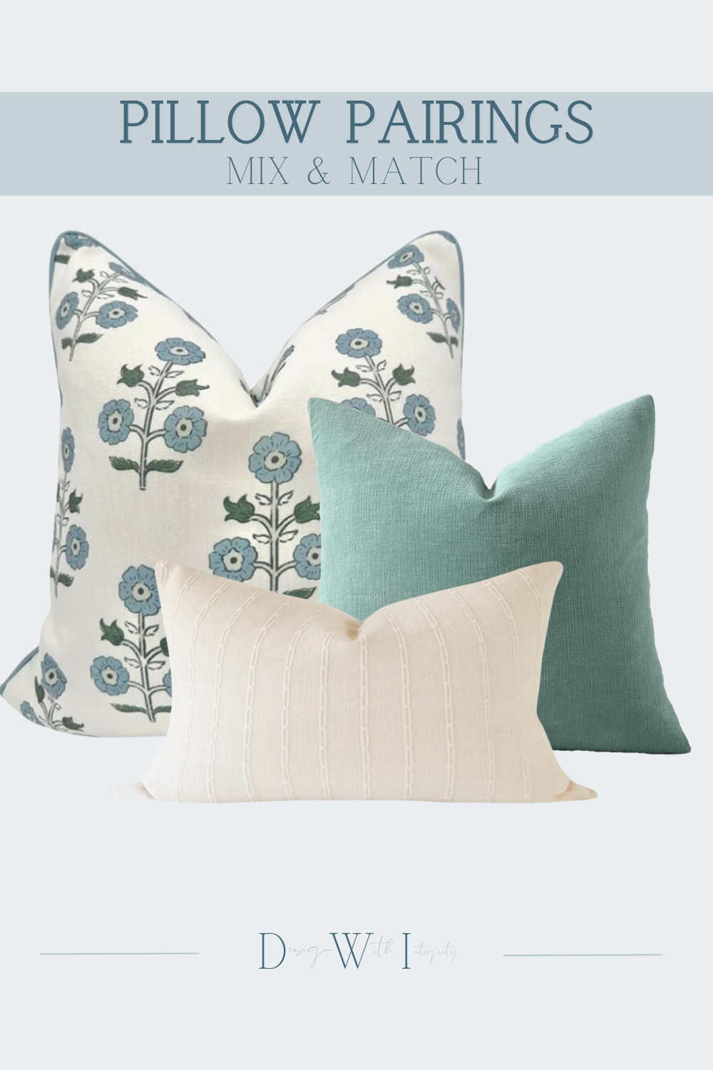 This pillow pairing blends soft spa inspired greens with warm ivory for a look that feels fresh, calm, and elevated. The botanical floral pillow sets the tone with a delicate, organic pattern, while the solid sage adds depth and a grounding layer of color. A textured ivory lumbar brings in subtle detail and creates balance, softening the overall composition.

What makes this combination work is the harmony between pattern and restraint. The floral introduces movement, while the solids allow the eye to rest. Layering varied textures like linen, woven fabric, and subtle stitched detailing adds dimension without overwhelming the palette.

The result is a refined, nature inspired arrangement that works beautifully in coastal, transitional, and serene bedroom spaces.

Tap the link to shop this curated pillow pairing and recreate this layered, designer look in your home.

#PillowPairings #GreenAndNeutralDecor #CoastalInteriorStyle #LayeredHomeDecor #InteriorStyling 

 #LTKHome
