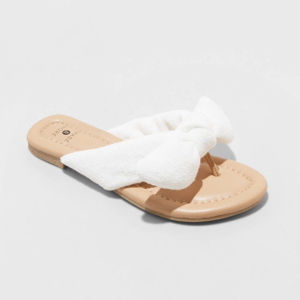 Women's Tulip Slide Sandals - Shade & Shore White 6 | Target