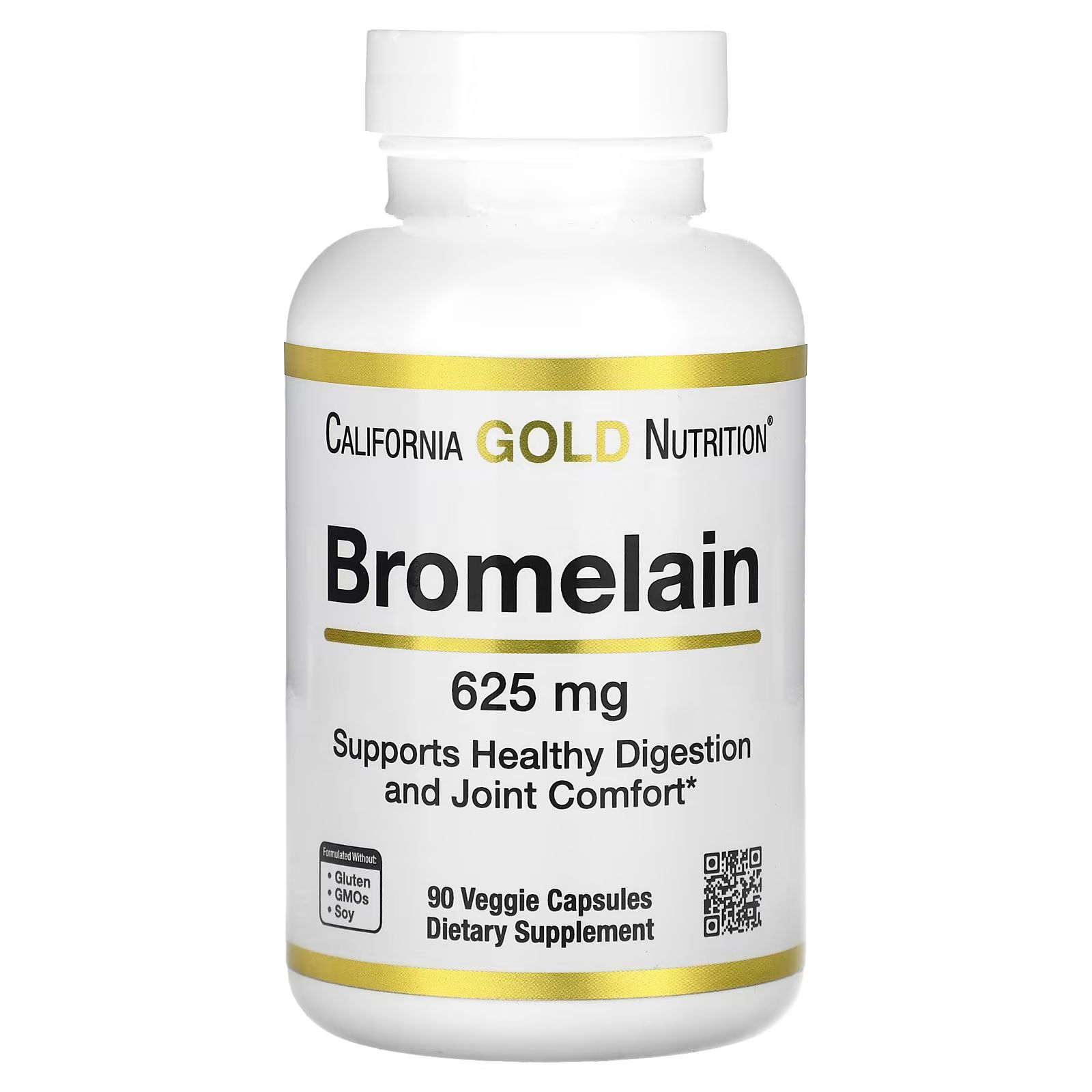 Bromelain, 625 mg, 90 Veggie Capsules | iHerb