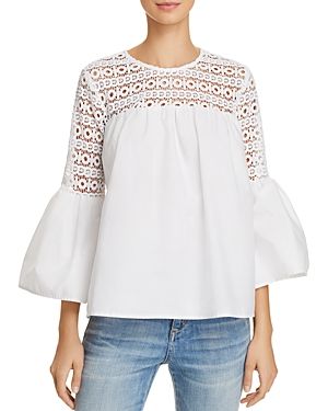 Endless Rose Louvre Lace-Inset Top | Bloomingdale's (US)