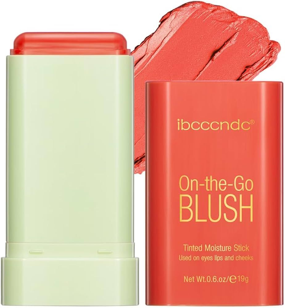 Ibcccndc Cream Blush Stick - Multi-Use Makeup Stick for Cheeks and Lips with Hydrating Formula, 2... | Amazon (US)