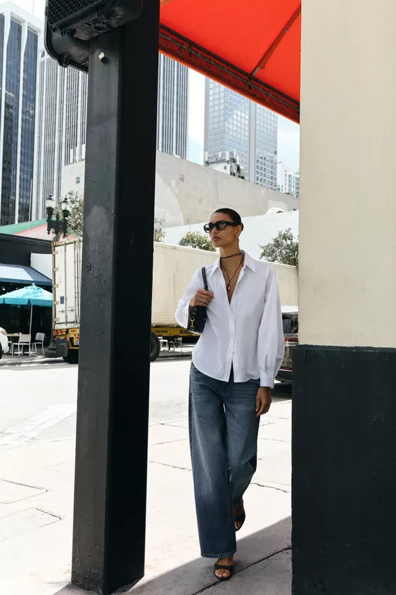 STRIPED COTTON SHIRT | Zara US