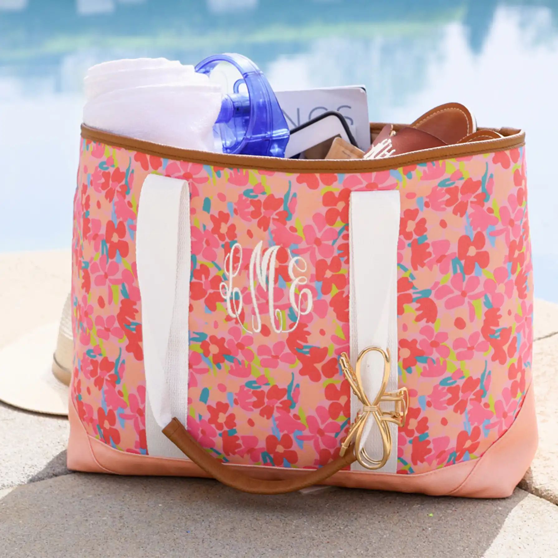 Monogrammed Boat Tote | Marleylilly