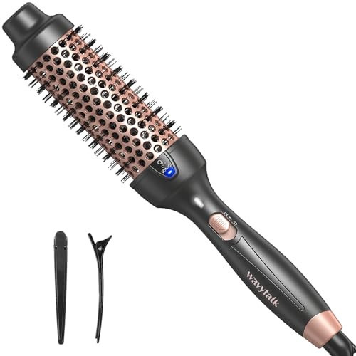 Wavytalk Thermal Brush for Blowout Look, 1 1/2 Inch Ionic Heated Round Brush Makes Hair Smoother, Dual Voltage Thermal Round Brush Get Natural Curls, Easy to Use, 30S Fast Heating | Amazon (US)