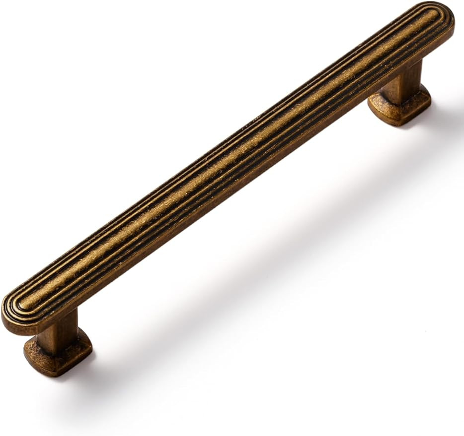 SORWDUREM 5 Pack 5 Inch(128mm) Antique Brass Cabinet Pulls Drawer Pulls Kitchen Hardware Cupboard... | Amazon (US)